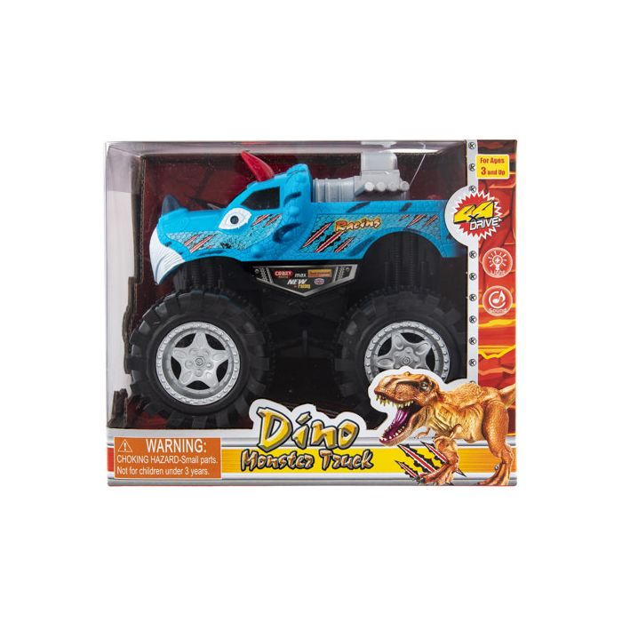 Light-up Friction Powered Dino Monster Truck with Sound bulk