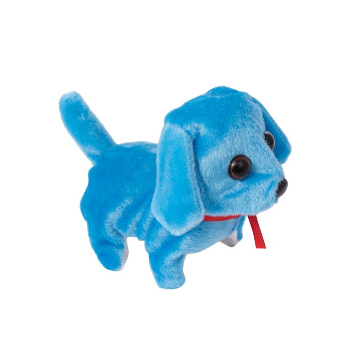 Walking plush online dog