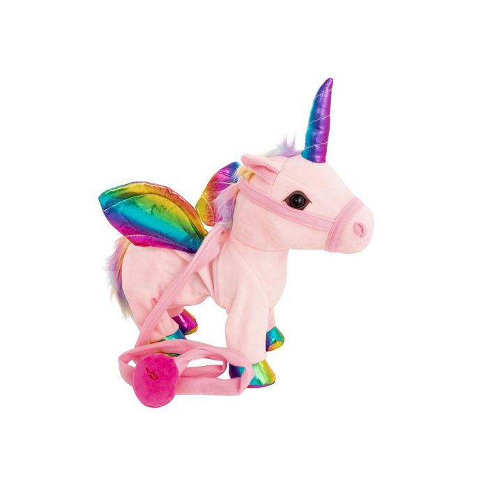 Walking unicorn plush toy hot sale
