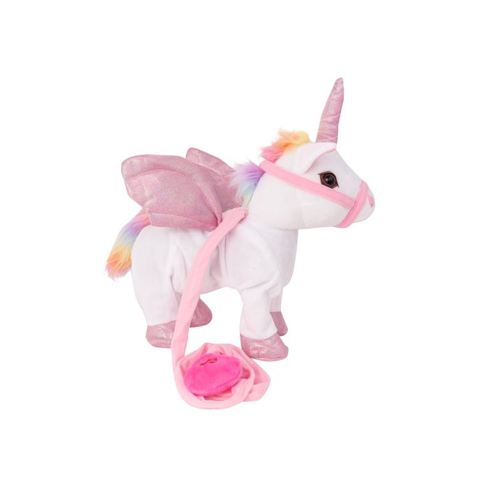 売れ筋がひクリスマスプレゼント！ Remote Light-up Jumbo Control Unicorn Winged Walking Plush ミュージック