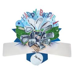Happy Birthday Pop-up Card - Golf (3 Pack) 28-210