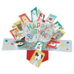 Happy Birthday Pop-up Card- Dogs (3 Pack) 28-213