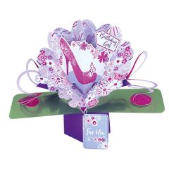 Happy Birthday Pop-up Card - Shoe (3 Pack) 28-220