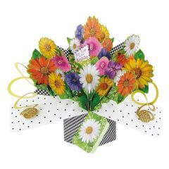 Happy Birthday Pop-up Card - Flowers (3 Pack) 28-221