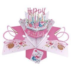 Happy Birthday Pop-up Card - Cake (3 Pack) 28-255