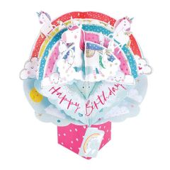 Happy Birthday Pop-up Card - Unicorns (3 Pack) 28-259