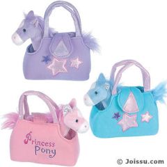 8.5 " My Cuddly Ponies In Travel Bags 35-126