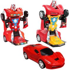 Battery Operated Robot Races Cars 55-283
