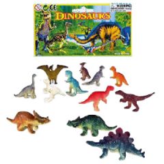 12  Piece Vinyl Dinosaur Sets 56-243