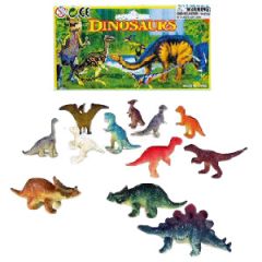 12  Piece Vinyl Dinosaur Sets 56-243
