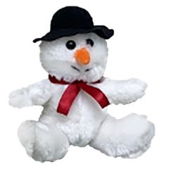 7" Plush Holiday Snowman 96-131